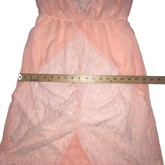 L8ter BOHO Lace Peach Maxi Dress - Women’s 4 - Picture 5 of 13